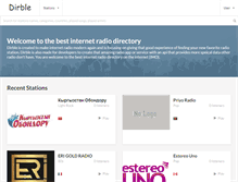 Tablet Screenshot of dirble.com